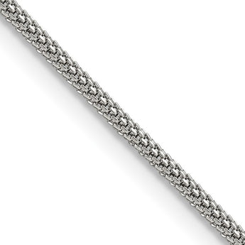 Stainless Steel 2.0mm 24in Bismark Chain - Birthstone Company