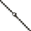 Stainless Steel 3.0mm IP Black-plated 30in Ball Chain - Birthstone Company