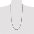 Stainless Steel 3.0mm IP Black-plated 30in Ball Chain - Birthstone Company