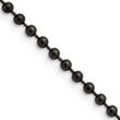 Stainless Steel 3.0mm IP Black-plated 30in Ball Chain - Birthstone Company
