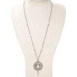 Stainless Steel Polished FWC Pearl & CZ & Glass 30in w/2in ext Necklace - Birthstone Company