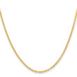 Stainless Steel Gold IP plated 2.3mm 24in Cable Chain - Birthstone Company