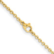Stainless Steel Gold IP plated 2.3mm 24in Cable Chain - Birthstone Company