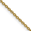 Stainless Steel Gold IP plated 2.3mm 24in Cable Chain - Birthstone Company