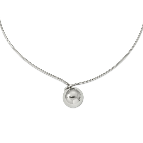 Stainless Steel Polished Neck Wire - Birthstone Company