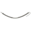 Stainless Steel Polished with CZ Multi Strand w/2.75in ext 11.75in Choker N - Birthstone Company