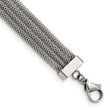 Stainless Steel Polished with CZ Multi Strand w/2.75in ext 11.75in Choker N - Birthstone Company