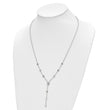 Stainless Steel Polished Triangles 24in Necklace - Birthstone Company