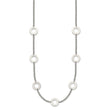 Stainless Steel Polished Circles 26in Necklace - Birthstone Company
