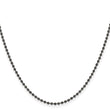 Stainless Steel 2.0mm Black-plated 30in Ball Chain - Birthstone Company