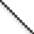 Stainless Steel 2.0mm Black-plated 30in Ball Chain - Birthstone Company