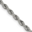 Stainless Steel 4.0mm 30in Rope Chain - Birthstone Company