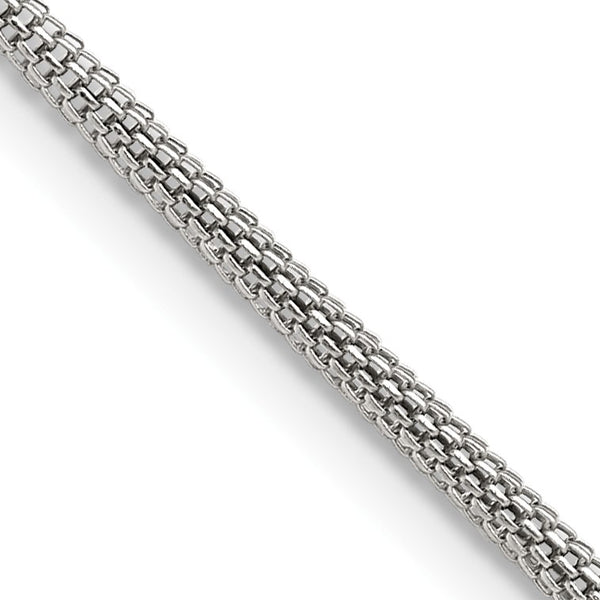 Stainless Steel 2.5mm 30in Bismark Chain - Birthstone Company
