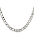 Stainless Steel 5.30mm 24in Figaro Chain - Birthstone Company