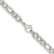 Stainless Steel 5.30mm 24in Figaro Chain - Birthstone Company