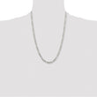 Stainless Steel 5.30mm 24in Figaro Chain - Birthstone Company