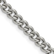 Stainless Steel 5.3mm 30in Round Curb Chain - Birthstone Company