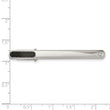 Stainless Steel Tie Bar with Diamond & Carbon Fiber - Birthstone Company