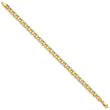 14k Lite 5mm Double Link Charm Bracelet