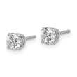 14kw .85ct SI3 G-I Diamond Stud Thread on/off Post Earrings - Birthstone Company