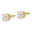 14ky .95ct. SI3 G-I Diamond Stud Thread on/off Post Earrings - Birthstone Company