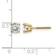 14ky .95ct. SI3 G-I Diamond Stud Thread on/off Post Earrings - Birthstone Company