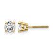 14ky .95ct. SI3 G-I Diamond Stud Thread on/off Post Earrings - Birthstone Company