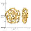 14k Polished Love Knot Earring Jackets - Birthstone Company