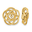 14k Polished Love Knot Earring Jackets - Birthstone Company
