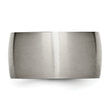 Titanium Brushed Wedding Band with Engravable Unisex Design - 14