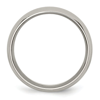 Sophia Jewelers Titanium Wedding Band with Gold Tone Grooved Elegance - 5