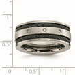 Titanium Wedding Band with Black IP-Plating and Diamonds - Birthstone Company