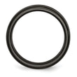 Titanium Polished Unisex Wedding Band 6mm Engravable by Sophia Jewelers - 8.5