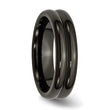 Titanium Polished Unisex Wedding Band 6mm Engravable by Sophia Jewelers - 8.5