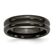 Titanium Polished Unisex Wedding Band 6mm Engravable by Sophia Jewelers - 8.5