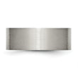 Sophia Jewelers Titanium Brushed Comfort Fit Unisex Engravable Wedding Band - 8.5