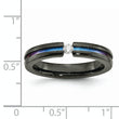 Titanium Unisex Wedding Band with Polished Multi-Color Anodized Finish