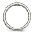 Diamond Inlay Wedding Band in Titanium & Sterling Silver, 7mm - Birthstone Company