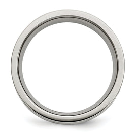 Diamond Wedding Band in Titanium, 6mm (1/2 ct. tw.)
