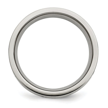 Diamond Wedding Band in Titanium, 6mm (1/2 ct. tw.)