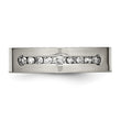 Diamond Wedding Band in Titanium, 6mm (1/2 ct. tw.)