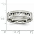 Diamond Wedding Band in Titanium, 6mm (1/2 ct. tw.)