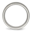Titanium Polished Textured Ring - Birthstone Company