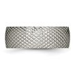 Titanium Polished Textured Ring - Birthstone Company