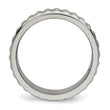 Titanium Polished Studded Ring - Birthstone Company