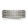 Titanium Polished Studded Ring - Birthstone Company