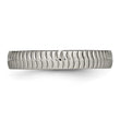 Titanium Polished Textured Ring - Birthstone Company
