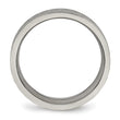 Titanium Polished Textured Ring - Birthstone Company
