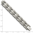 Titanium Brushed and Polished 8.5in Bracelet - Birthstone Company