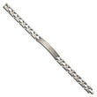 Titanium Brushed and Polished ID 8.5in Bracelet - Birthstone Company
